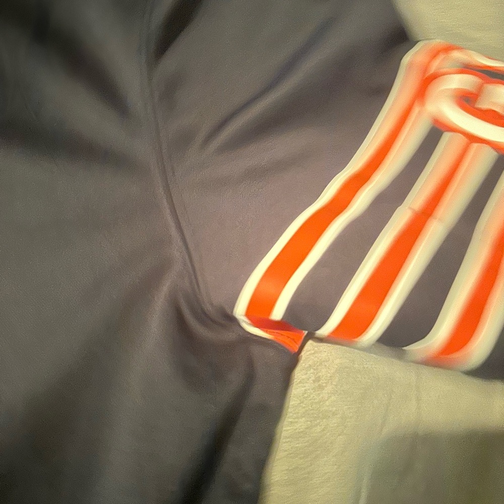 Black Football Jersey with Orange Accents - Picture 5 of 5
